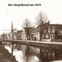 Speisekarte Bild Hauptkanal um 1920